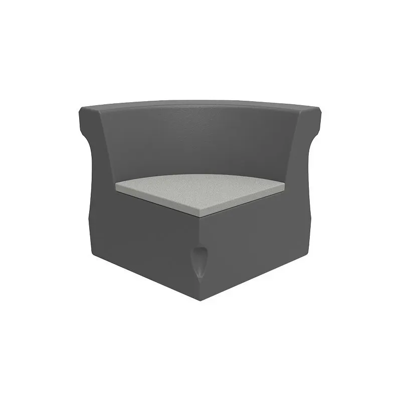 Tropitone 3B181005CC Radius Curved Corner Module with Seat Pad