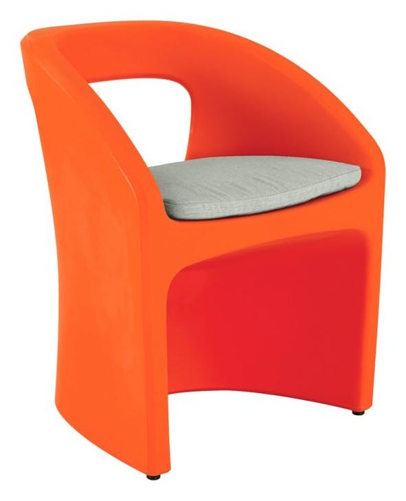 Tropitone 3B172405WT Radius Dining Chair with Seat Pad and Weight Tropitone 3B172405WT Radius Dining Chair with Seat Pad and Weight
