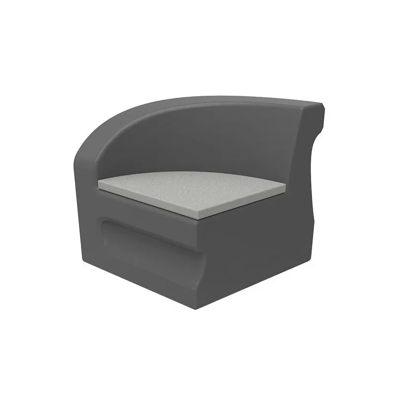 Tropitone 3B181005MR Radius Right Arm Module with Seat Pad