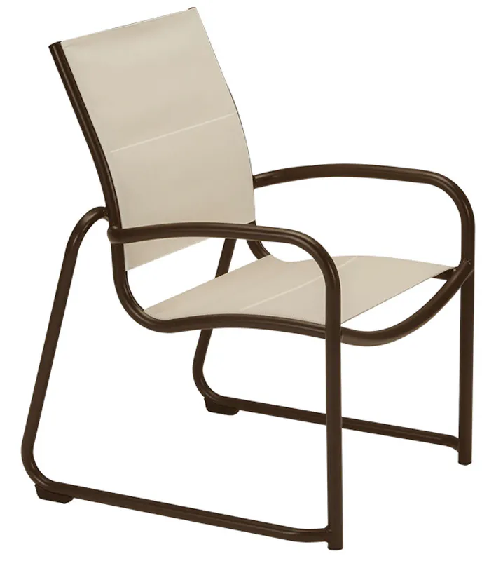Tropitone 220425DP Millennia Duplex Sling Dining Chair Sled Base Tropitone 220425DP Millennia Duplex Sling Dining Chair Sled Base