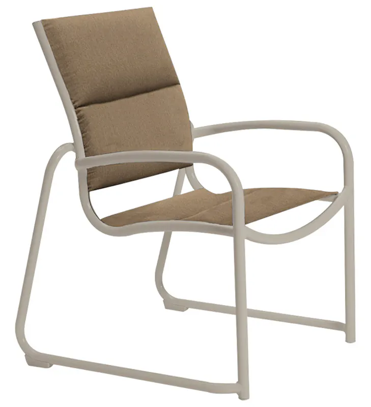 Tropitone 220425PS Millennia Padded Sling Dining Chair Sled Base Tropitone 220425PS Millennia Padded Sling Dining Chair Sled Base