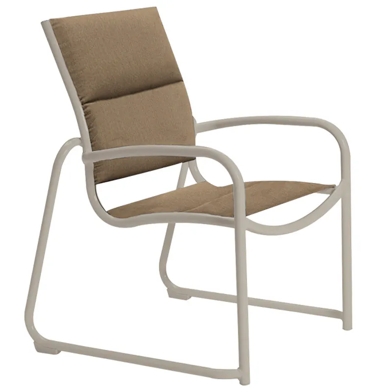 Tropitone 220425PS Millennia Padded Sling Dining Chair Sled Base Tropitone 220425PS Millennia Padded Sling Dining Chair Sled Base