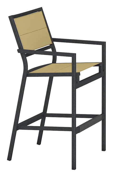 Tropitone 591026DP Cabana Club Duplex Sling Stationary Bar Stool Tropitone 591026DP Cabana Club Duplex Sling Stationary Bar Stool