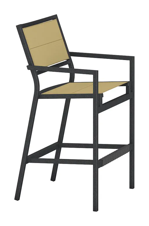 Tropitone 591026DP Cabana Club Duplex Sling Stationary Bar Stool Tropitone 591026DP Cabana Club Duplex Sling Stationary Bar Stool