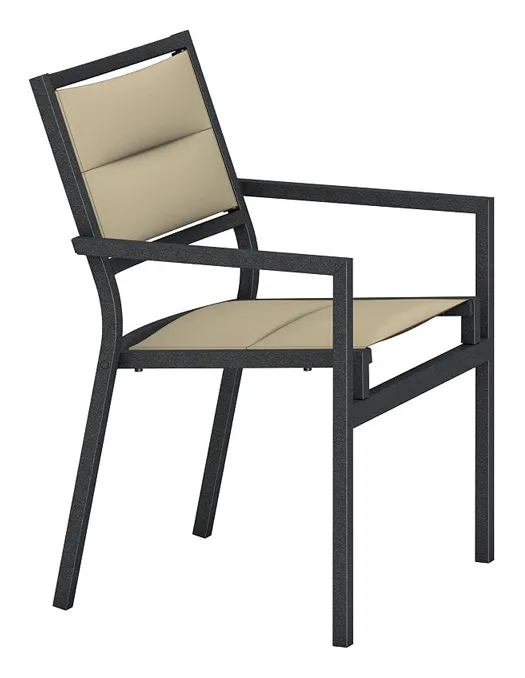Tropitone 591037PS Cabana Club Padded Sling Dining Chair Tropitone 591037PS Cabana Club Padded Sling Dining Chair