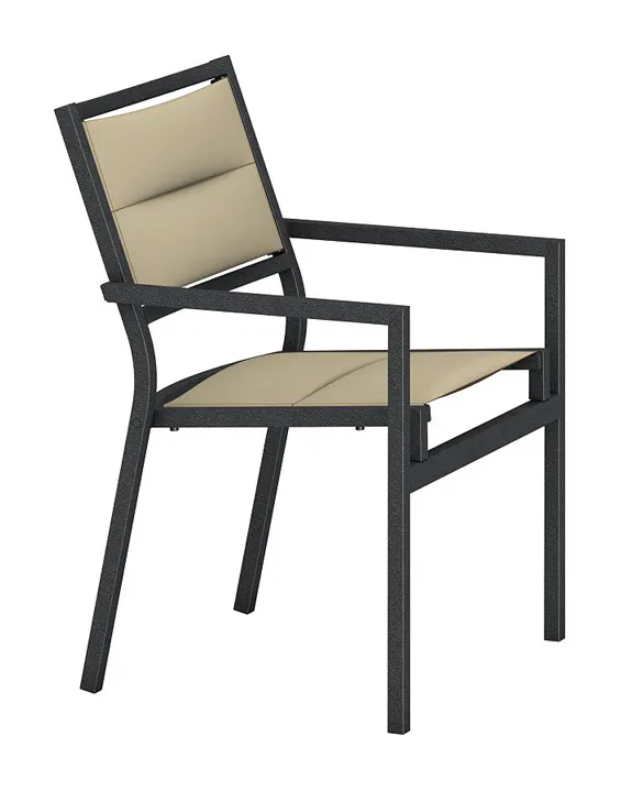 Tropitone 591037PS Cabana Club Padded Sling Dining Chair Tropitone 591037PS Cabana Club Padded Sling Dining Chair