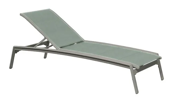 Tropitone 461132DP Elance Duplex Sling Chaise Lounge Armless Tropitone 461132DP Elance Duplex Sling Chaise Lounge Armless