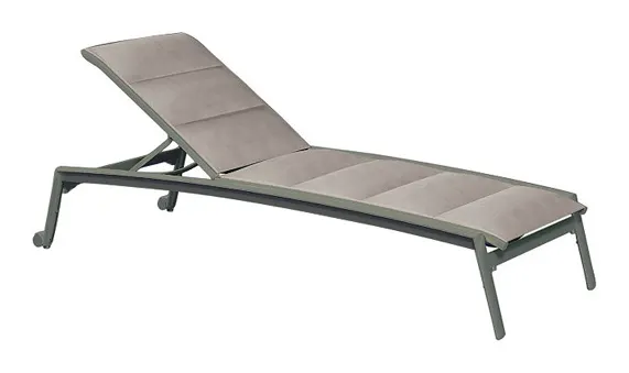 Tropitone 461132WPS Elance Padded Sling Chaise Lounge with Wheels Tropitone 461132WPS Elance Padded Sling Chaise Lounge with Wheels