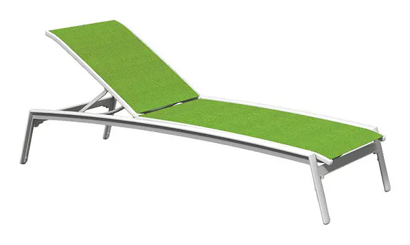 Tropitone 461132 Elance Relaxed Sling Chaise Lounge Armless Tropitone 461132 Elance Relaxed Sling Chaise Lounge Armless