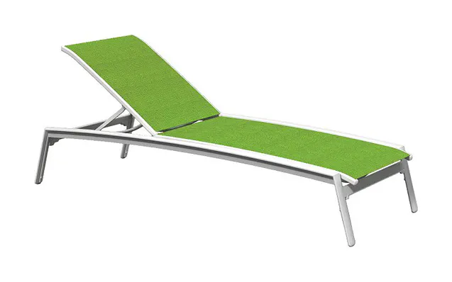 Tropitone 461132 Elance Relaxed Sling Chaise Lounge Armless Tropitone 461132 Elance Relaxed Sling Chaise Lounge Armless
