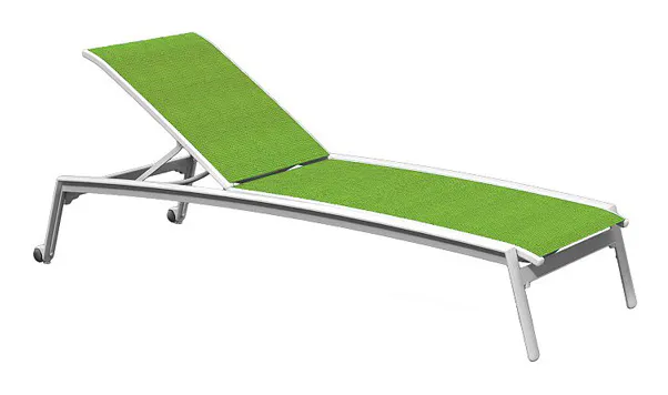 Tropitone 461132W Elance Relaxed Sling Chaise Lounge with Wheels Tropitone 461132W Elance Relaxed Sling Chaise Lounge with Wheels