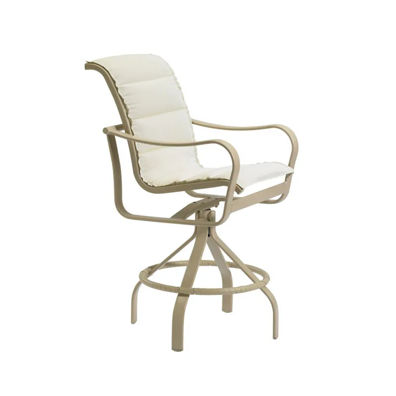 Tropitone 150027PS-28 Shoreline Padded Sling Swivel Bar Stool