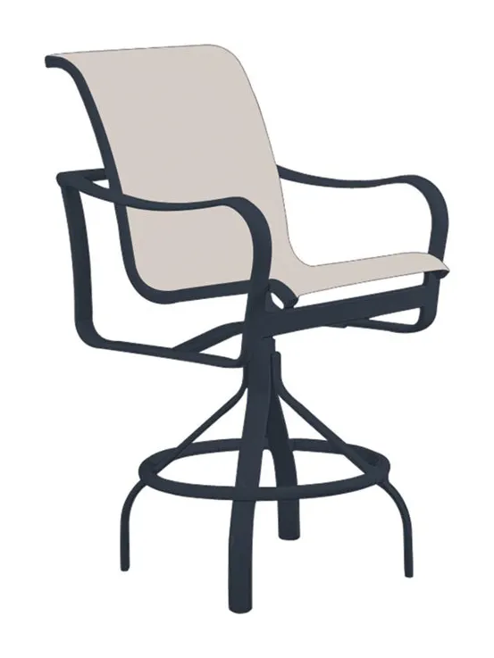 Tropitone 150027-28 Shoreline Sling Swivel Bar Stool Tropitone 150027-28 Shoreline Sling Swivel Bar Stool