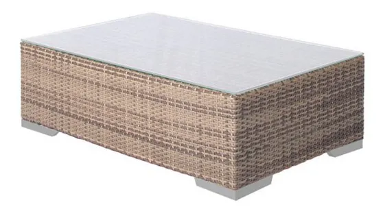 Tropitone 641453AFR Arzo Woven Frosted Acrylic Coffee Table Tropitone 641453AFR Arzo Woven Frosted Acrylic Coffee Table