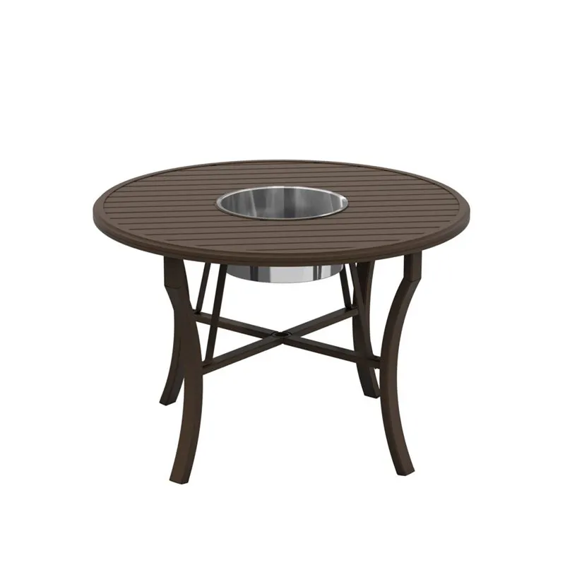 Tropitone 401154BRBK-34 Fire Round Banchetto 54 inch Counter Height Beverage Bucket Table