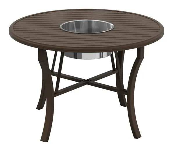 Tropitone 401154BRBK-34 Fire Round Banchetto 54 inch Counter Height Beverage Bucket Table Tropitone 401154BRBK-34 Fire Round Banchetto 54 inch Counter Height Beverage Bucket Table