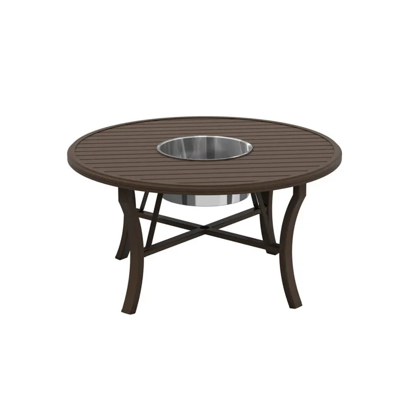 Tropitone 401154BRBK Fire Round Banchetto 54 inch Dining Height Beverage Bucket Table