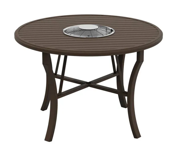 Tropitone 401154FTCH-34 Fire Round Banchetto 54 inch Counter Height Charcoal Table Tropitone 401154FTCH-34 Fire Round Banchetto 54 inch Counter Height Charcoal Table