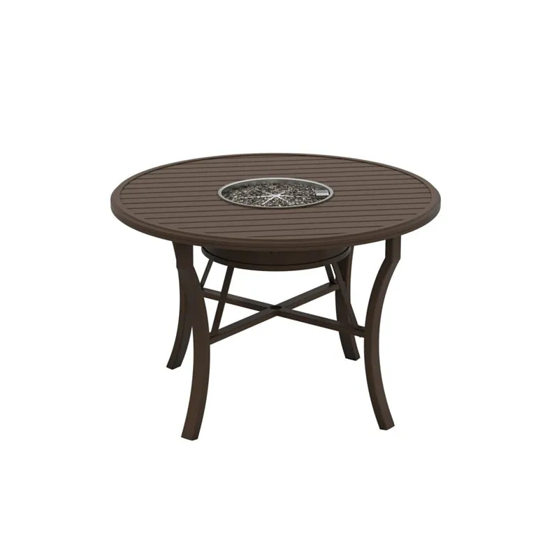 Tropitone 401154FTBL-34 Fire Round Banchetto 54 inch Counter Height Gas Table
