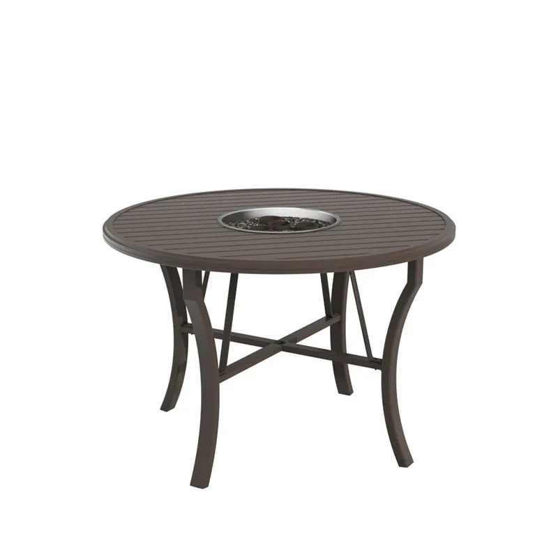 Tropitone 401154FTGL-34 Fire Round Banchetto 54 inch Counter Height Gel Table