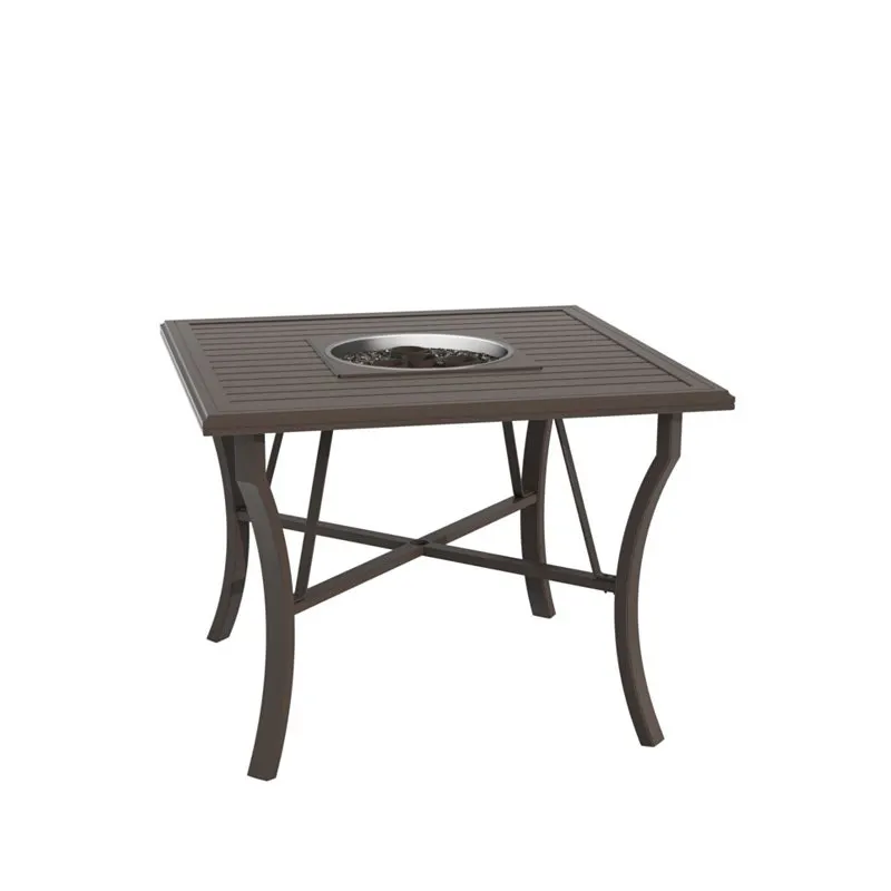Tropitone 401158FTGL-34 Fire Square Banchetto 48 inch Counter Height Gel Table