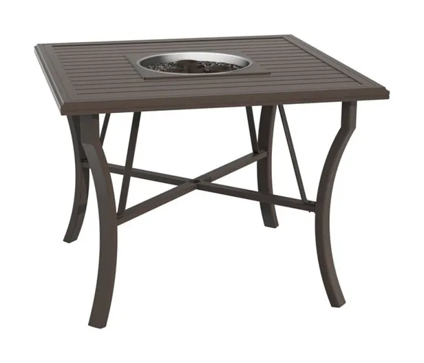 Tropitone 401158FTGL-34 Fire Square Banchetto 48 inch Counter Height Gel Table Tropitone 401158FTGL-34 Fire Square Banchetto 48 inch Counter Height Gel Table