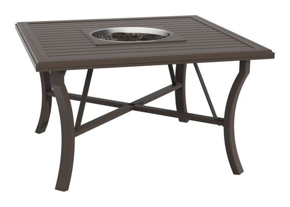 Tropitone 401158FTGL Fire Square Banchetto 48 inch Dining Height Gel Table Tropitone 401158FTGL Fire Square Banchetto 48 inch Dining Height Gel Table