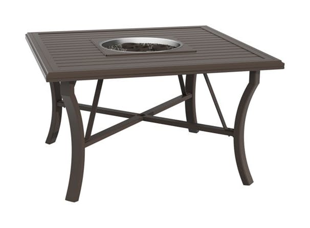 Tropitone 401158FTGL Fire Square Banchetto 48 inch Dining Height Gel Table Tropitone 401158FTGL Fire Square Banchetto 48 inch Dining Height Gel Table