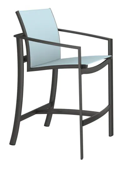 Tropitone 891526 KOR Relaxed Sling Bar Stool Tropitone 891526 KOR Relaxed Sling Bar Stool
