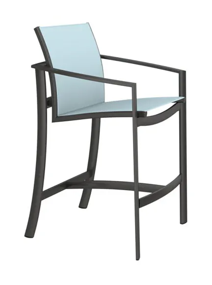 Tropitone 891526 KOR Relaxed Sling Bar Stool Tropitone 891526 KOR Relaxed Sling Bar Stool