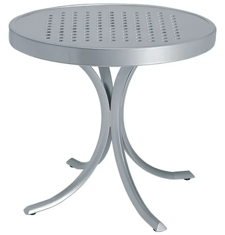 Tropitone 1882SB Boulevard Tables Patterned Aluminum 20 inch Tea Table Tropitone 1882SB Boulevard Tables Patterned Aluminum 20 inch Tea Table