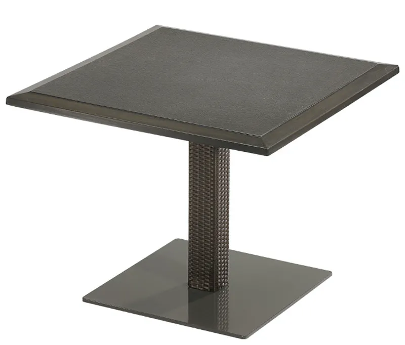Tropitone 360936B Evo Pedestal Dining Table Woven Base Tropitone 360936B Evo Pedestal Dining Table Woven Base
