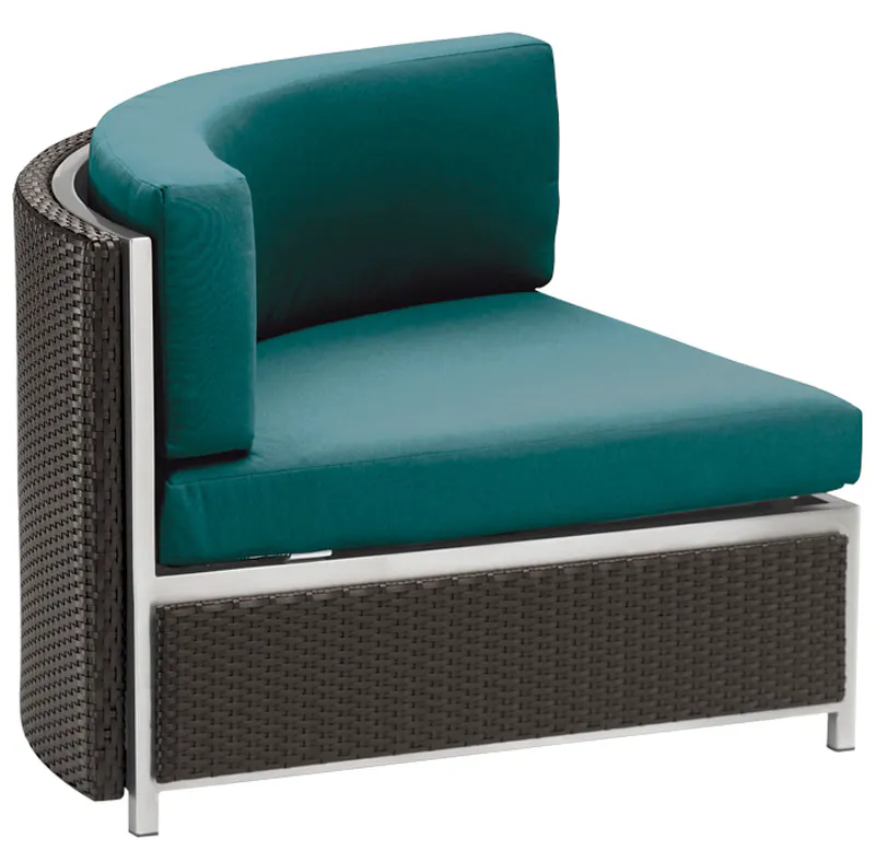 Tropitone 591010CC Cabana Club Aluminum Woven Curved Corner Module Tropitone 591010CC Cabana Club Aluminum Woven Curved Corner Module