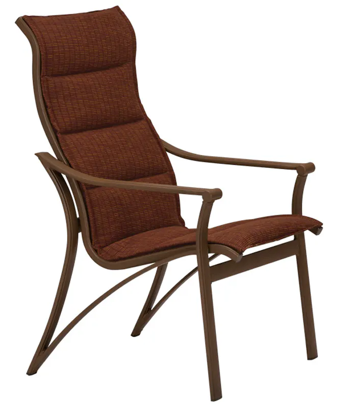 Tropitone 161101PS Corsica Padded Sling High Back Dining Chair Tropitone 161101PS Corsica Padded Sling High Back Dining Chair