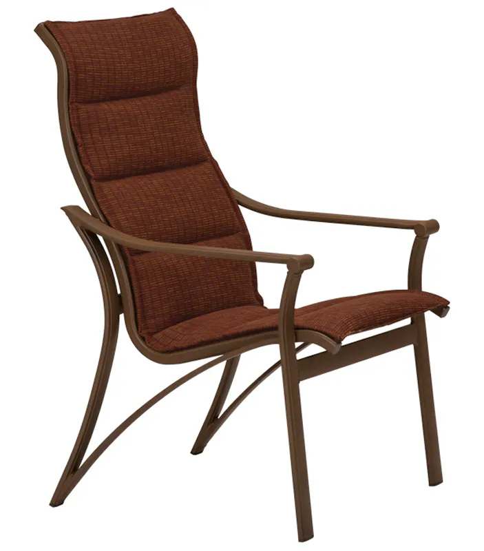 Tropitone 161101PS Corsica Padded Sling High Back Dining Chair Tropitone 161101PS Corsica Padded Sling High Back Dining Chair