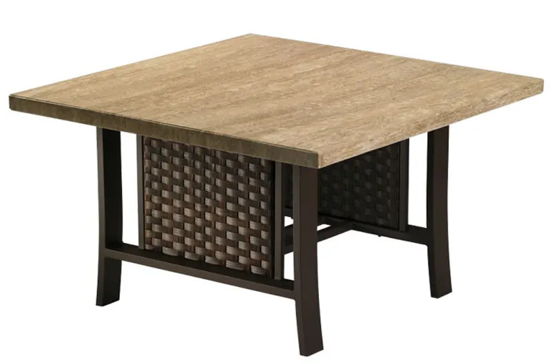 Tropitone 890886B Loggia Deep Seating Loggia 42 inch Square Chat Table Base Tropitone 890886B Loggia Deep Seating Loggia 42 inch Square Chat Table Base