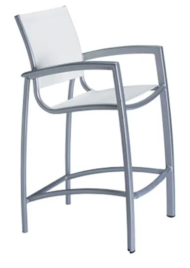 Tropitone 240526 South Beach Relaxed Sling Bar Stool Tropitone 240526 South Beach Relaxed Sling Bar Stool