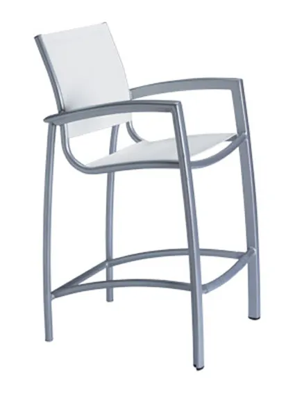 Tropitone 240526 South Beach Relaxed Sling Bar Stool Tropitone 240526 South Beach Relaxed Sling Bar Stool