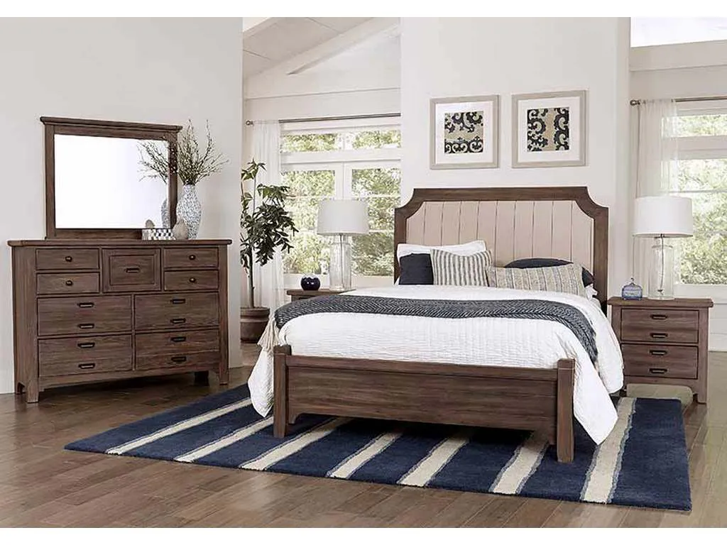 Vaughan Bassett 740-661-866-922-MS2 Bungalow Home King Upholstered Bed Folkstone Vaughan Bassett 740-661-866-922-MS2 Bungalow Home King Upholstered Bed Folkstone