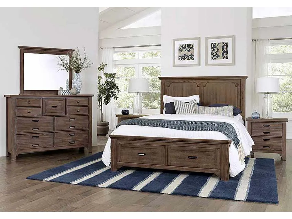 Vaughan Bassett 740-227 Bungalow Home Night Stand 2 Drawer Folkstone Vaughan Bassett 740-227 Bungalow Home Night Stand 2 Drawer Folkstone