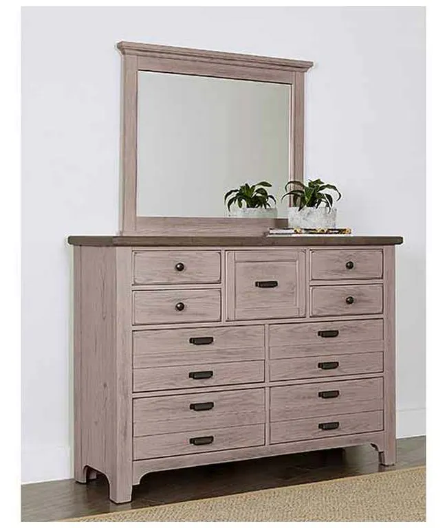Vaughan Bassett 741-447 Bungalow Home Master Landscape Mirror Dover Grey Two Tone Vaughan Bassett 741-447 Bungalow Home Master Landscape Mirror Dover Grey Two Tone
