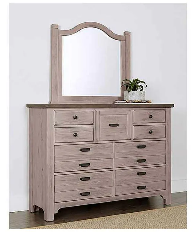 Vaughan Bassett 741-002 Bungalow Home Master Dresser 9 Drawer Dover Grey Two Tone Vaughan Bassett 741-002 Bungalow Home Master Dresser 9 Drawer Dover Grey Two Tone