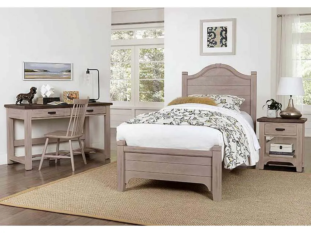 Vaughan Bassett 741-007 Bungalow Home Desk Chair Dover Grey Two Tone Vaughan Bassett 741-007 Bungalow Home Desk Chair Dover Grey Two Tone