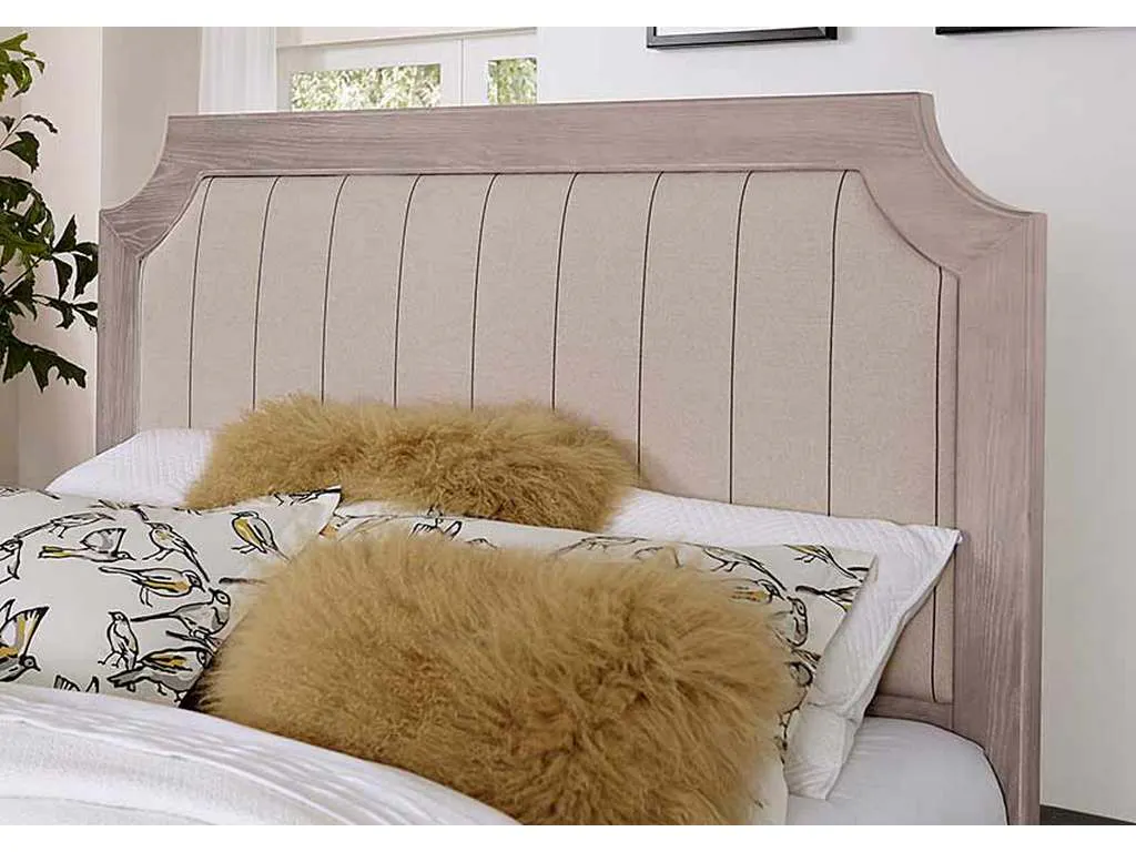 Vaughan Bassett 741-551-855-922 Bungalow Home Queen Upholstered Bed Dover Grey Two Tone Vaughan Bassett 741-551-855-922 Bungalow Home Queen Upholstered Bed Dover Grey Two Tone