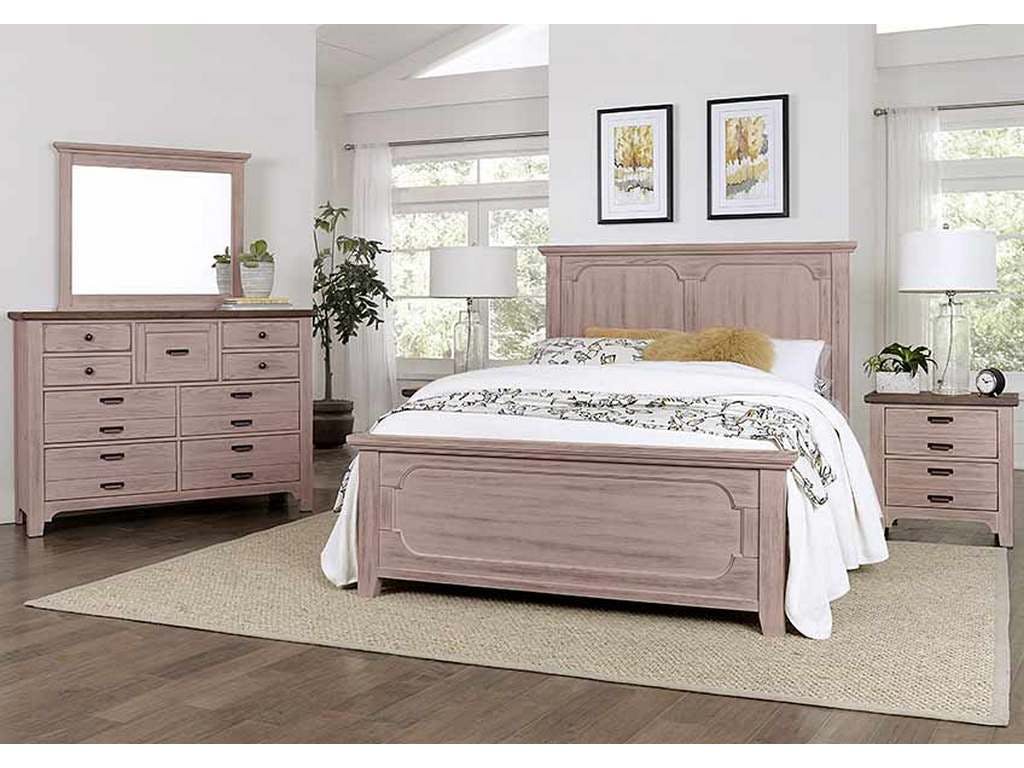 Vaughan Bassett 741-227 Bungalow Home Night Stand 2 Drawer Dover Grey Two Tone Vaughan Bassett 741-227 Bungalow Home Night Stand 2 Drawer Dover Grey Two Tone