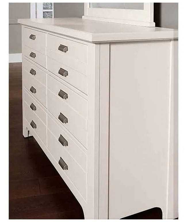 Vaughan Bassett 744-001 Bungalow Home Double Dresser 6 Drawer Lattice Vaughan Bassett 744-001 Bungalow Home Double Dresser 6 Drawer Lattice