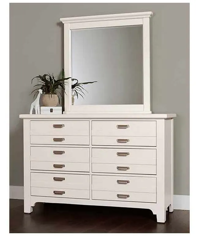 Vaughan Bassett 744-001 Bungalow Home Double Dresser 6 Drawer Lattice Vaughan Bassett 744-001 Bungalow Home Double Dresser 6 Drawer Lattice