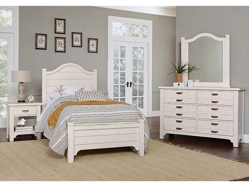 Vaughan Bassett 744-338-833-900 Bungalow Home Twin Arched Bed Lattice Vaughan Bassett 744-338-833-900 Bungalow Home Twin Arched Bed Lattice