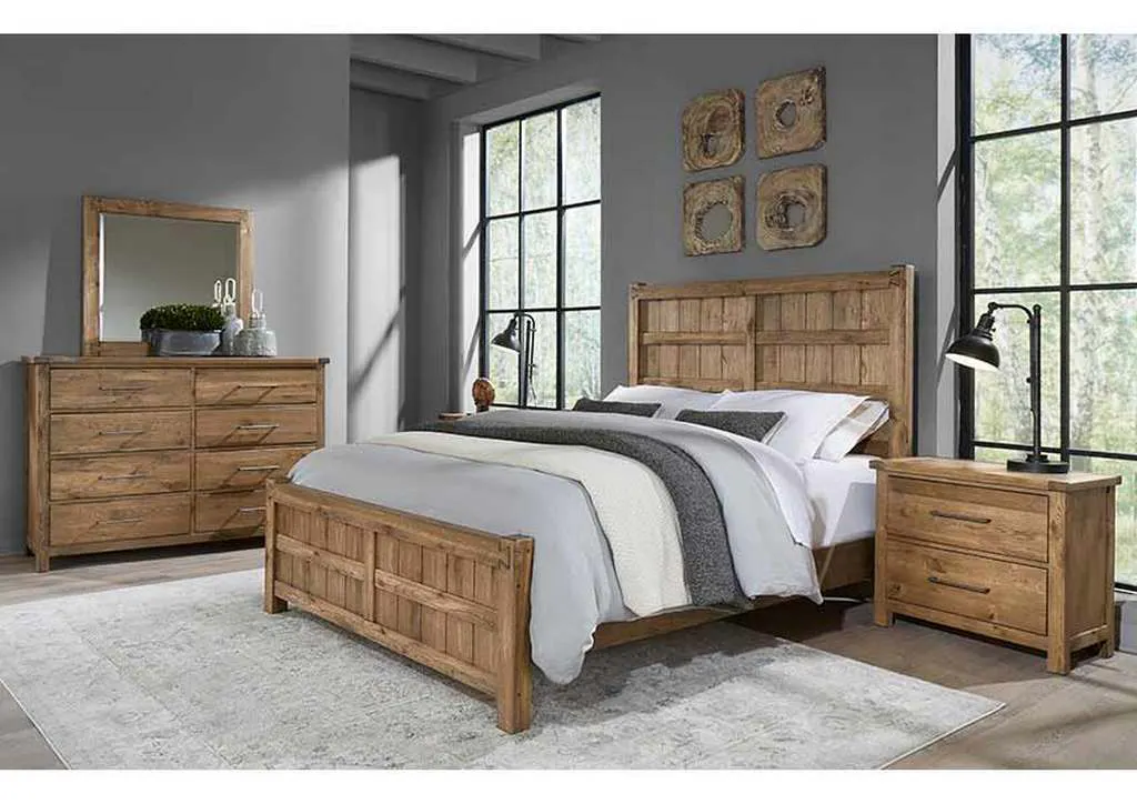 Vaughan Bassett 752-559-955-922 Dovetail Queen Board and Batten Bed Natural Vaughan Bassett 752-559-955-922 Dovetail Queen Board and Batten Bed Natural