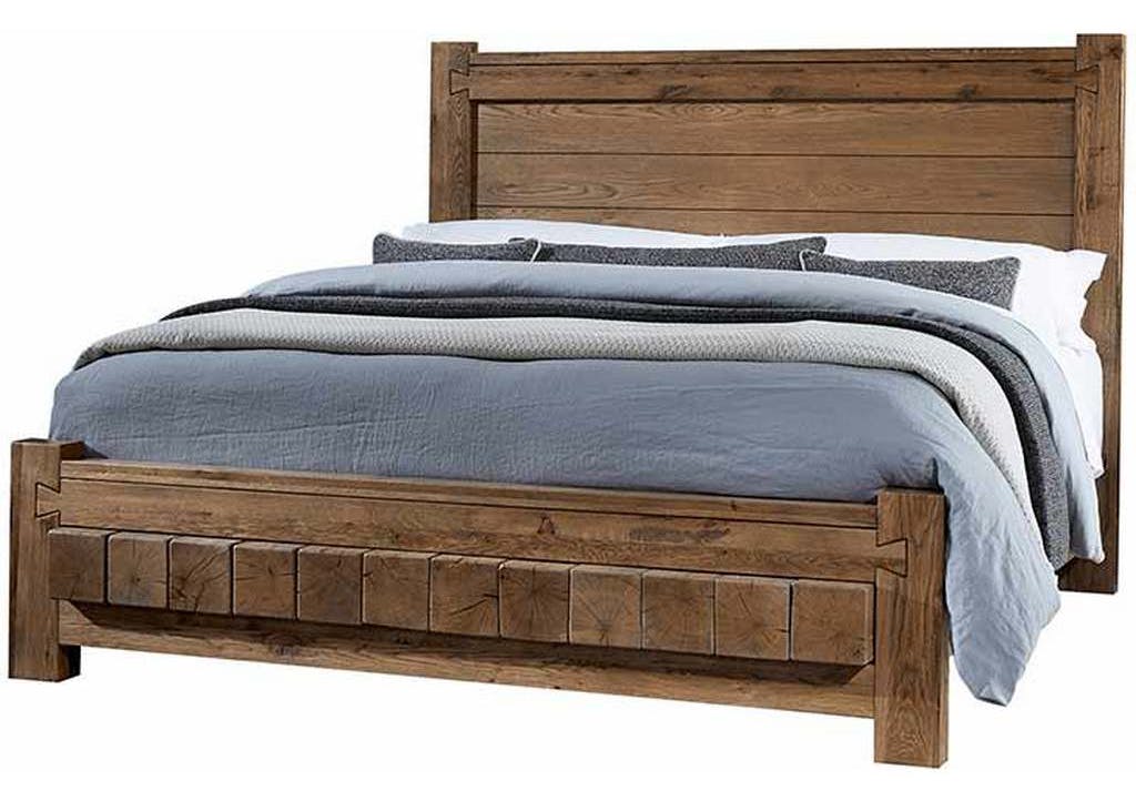 Vaughan Bassett 752-558-155-922 Dovetail Queen Poster Bed with 6x6 FB Natural Vaughan Bassett 752-558-155-922 Dovetail Queen Poster Bed with 6x6 FB Natural